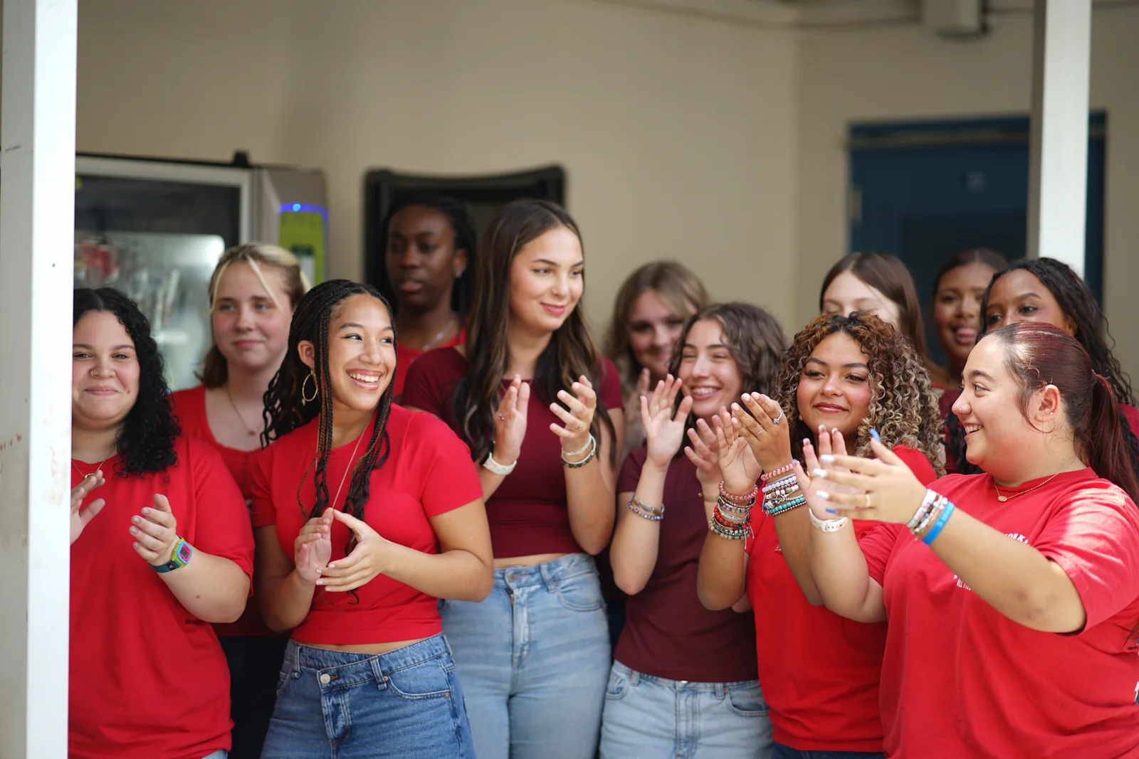Students at an Indian River Charter High School Hispanic Heritage Month event in Vero Beach, Florida